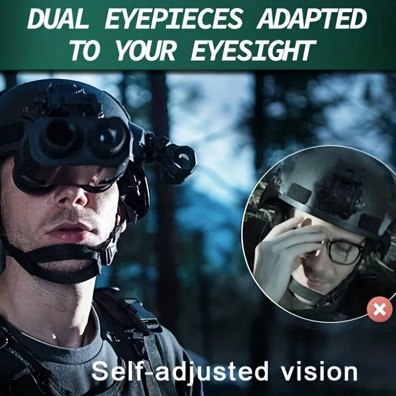 Night Vision Goggles: Dual-Use 3D Stereo Imaging, 1080P 3M Sensor, 300m Infrared Range