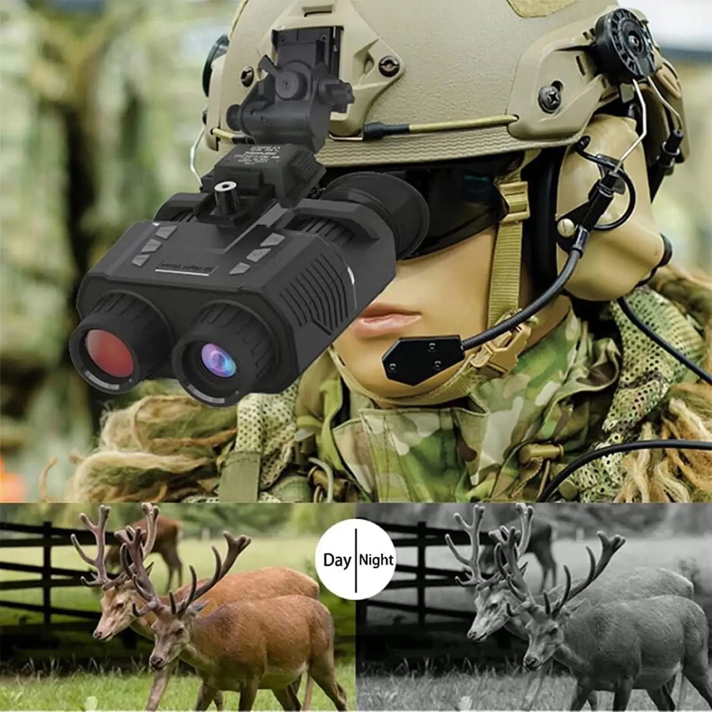 NV8000 Digital Night-Vision Goggles Telescope Helmet Binoculars